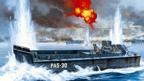 Las lanchas de desembarco y asalto tenían una capacidad aproximada a 36 hombres y 3 Toneladas de carga. Resultó vital a la invasión anfibia aliada
