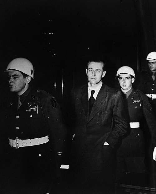 Hans Fritzsche durante los juicios de Nuremberg