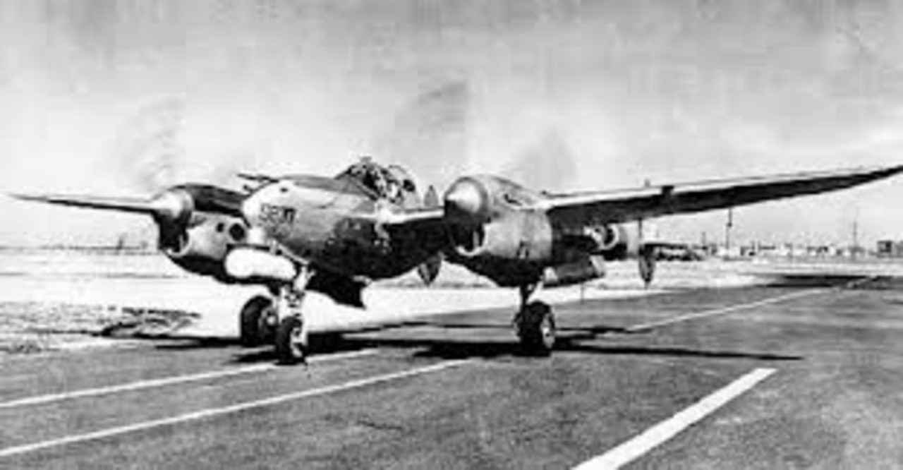 Avión de combate nocturno Prototype P-38M Lightning, fecha desconocida