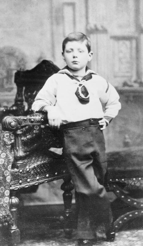Winston Churchill a la edad de 7 años