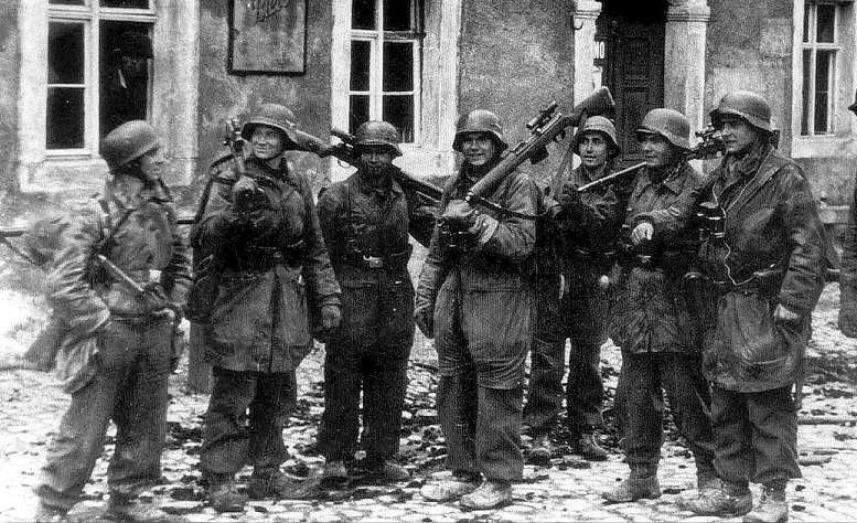 Snipers alemanes en la batalla de Bautzen. Abril de 1945