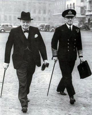 Churchill y el Almirante Sir Dudley Pound