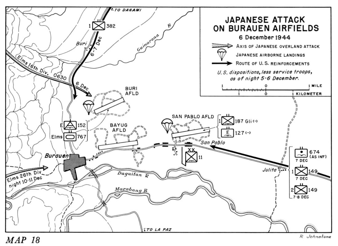 Ataque japonés a los aeródromos de Burauen, 6 de diciembre de 1944