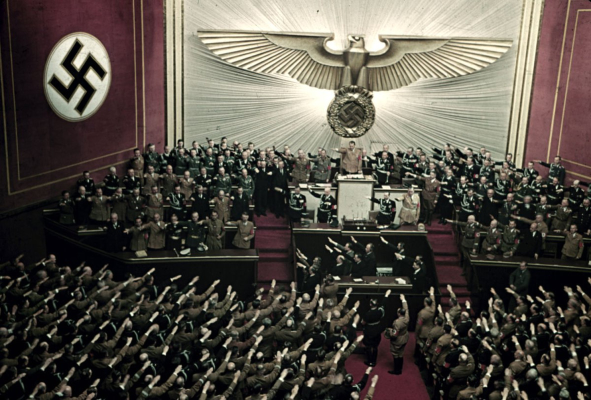 Discurso de Adolf Hitler en la sesión del Reichstag, en el Kroll Opera House de Berlín en  1939