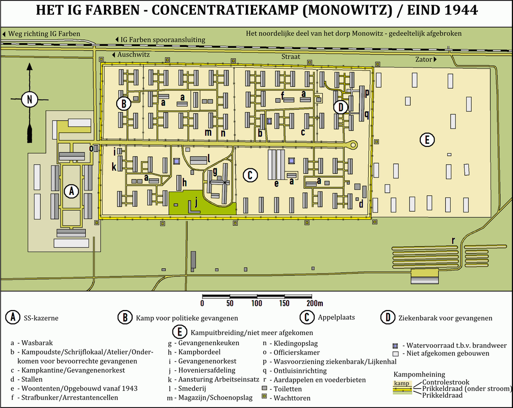 Auschwitz III Monowitz. IG Farben. Finales de 1944