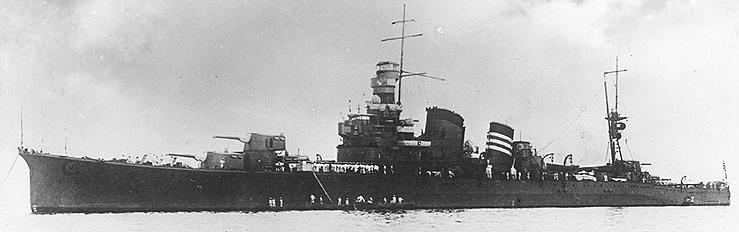 El Kako, fue el único crucero japonés hundido, después de la batalla por el submarino S-44