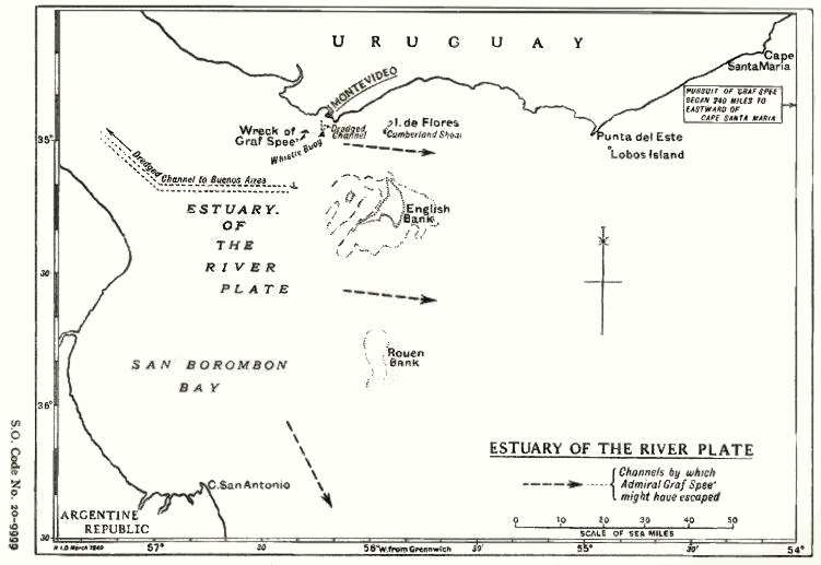 Mapa del Estuario del Río de la Plata