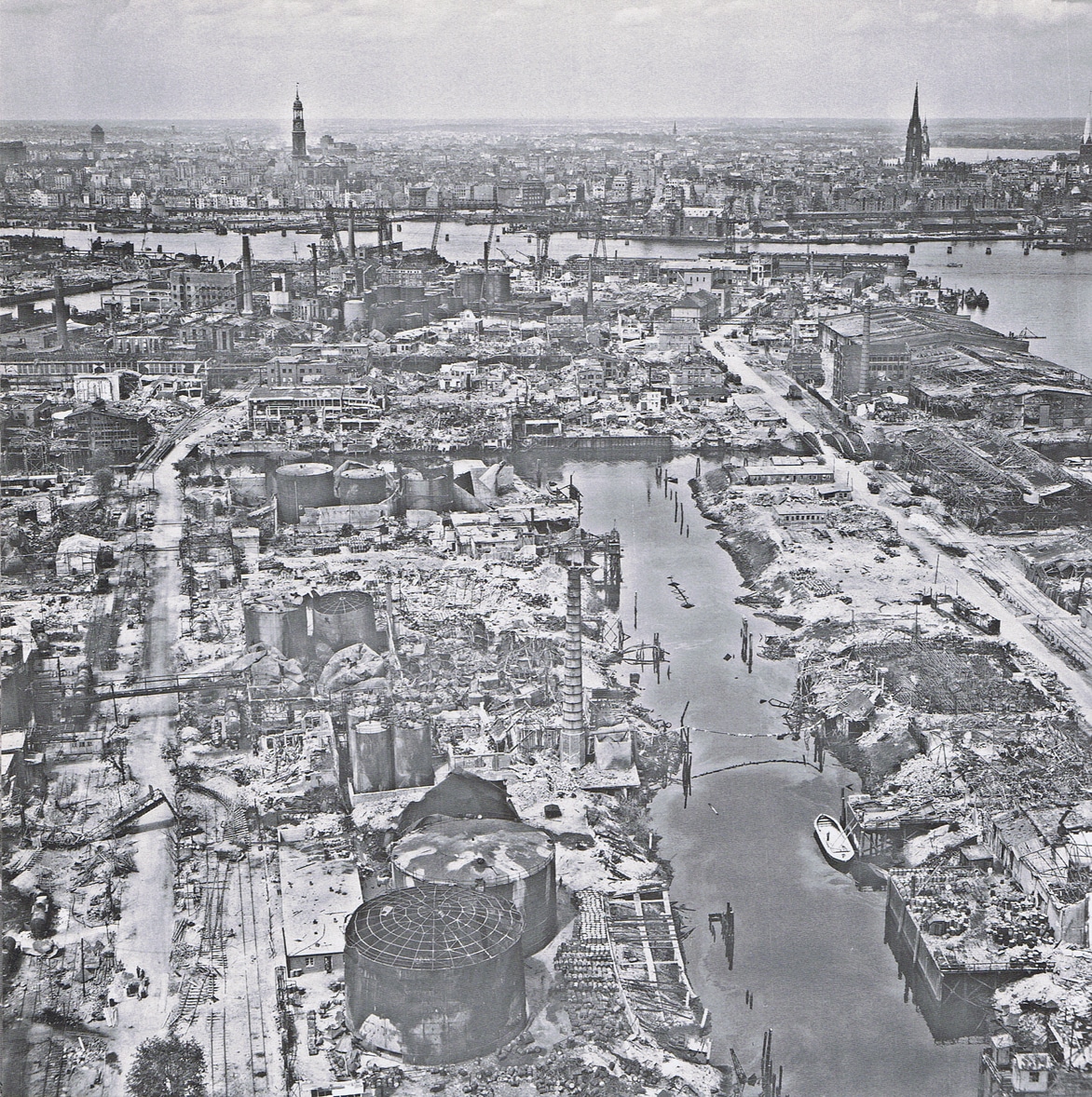 Vista desde el sur de Hamburgo