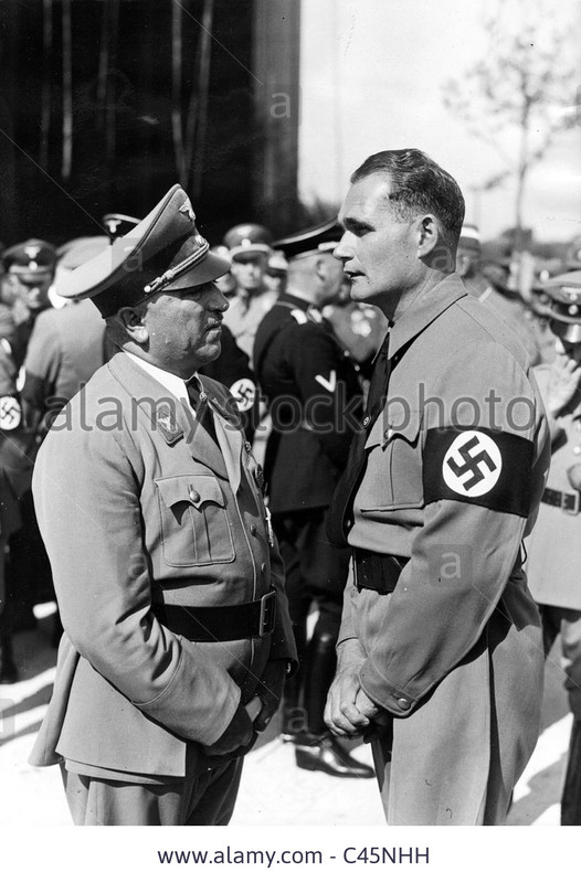 Robert Ley junto a Rudolf Hess