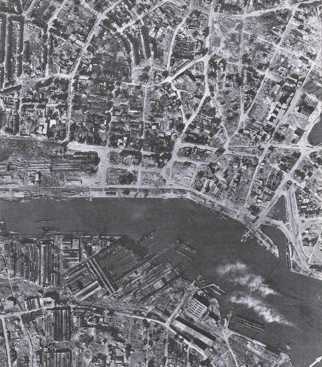 Vista de Kiel el 9 de abril de 1945