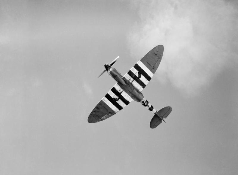 Reconocible Spitfire en Normandía
