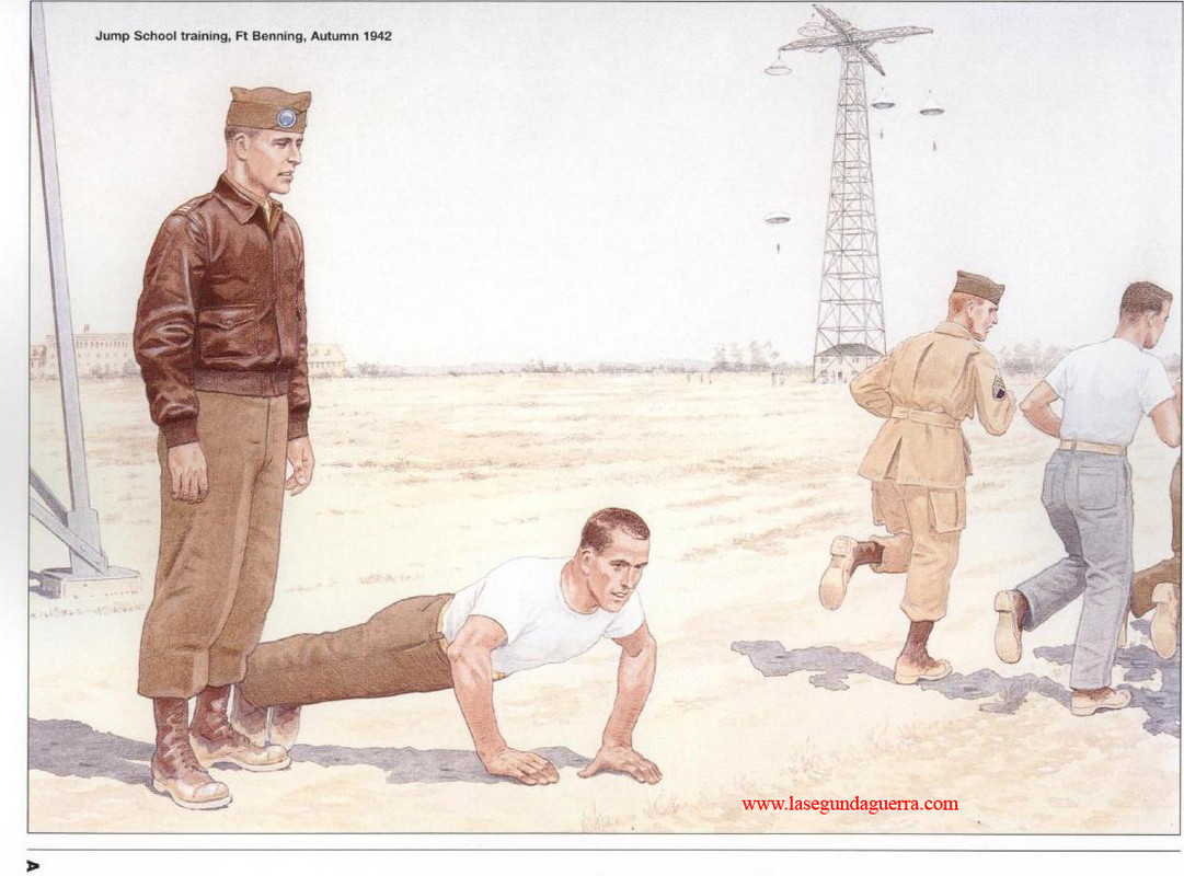 Entrenamiento de la escuela de salto de Fort Benning, otoño de 1942