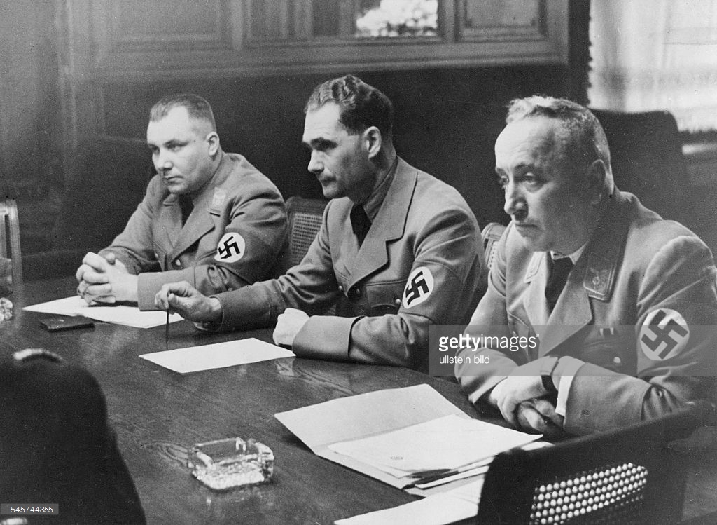 Martin Bormann, Rudolf Hess y Robert Ley