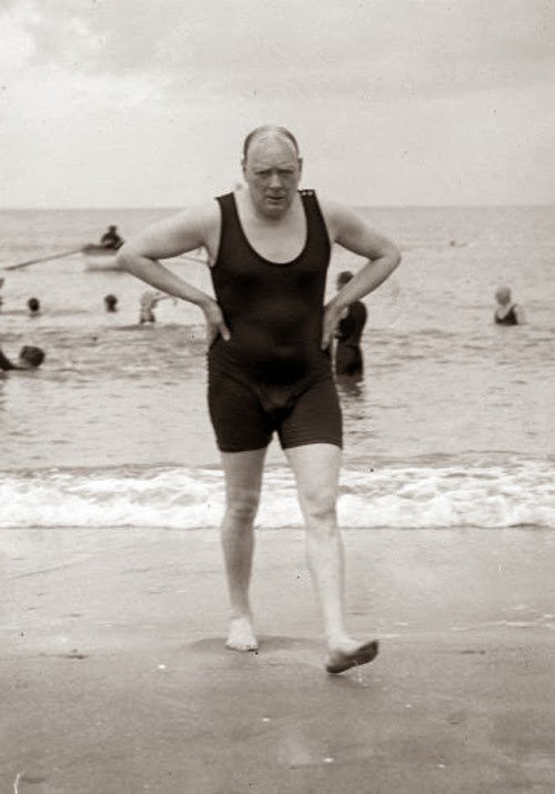 Winston Churchill de vacaciones en el Mediterráneo