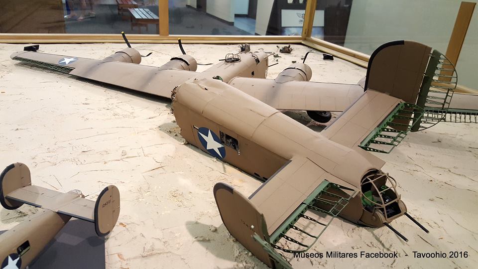 Diorama que se encuentra en el Lone Star Flight Museum en la ciudad de Galveston, Texas