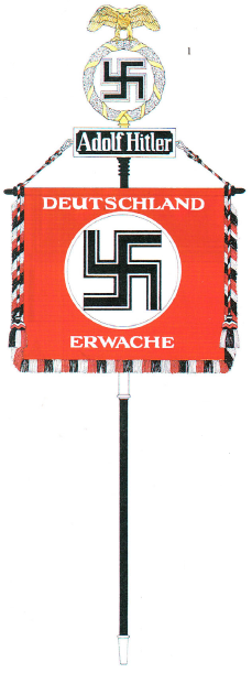Primer modelo del banderín. Regimiento SS L-Adolf Hitler
