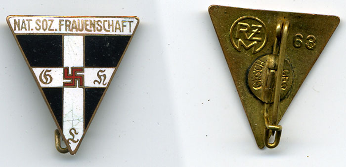 Distintivo de la NS Frauenschaft Tipo II Versión pequeña