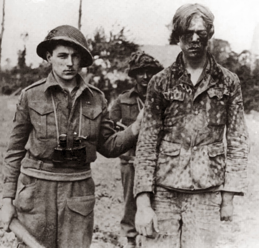 Soldado de la Hitlerjugend capturado por los canadienses