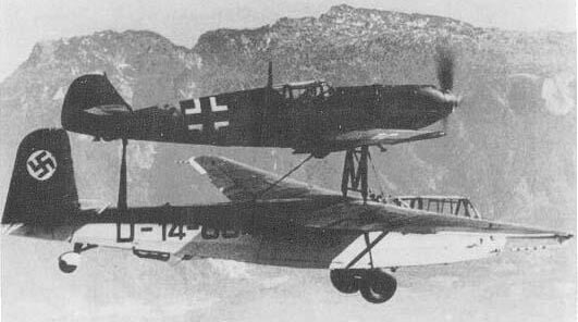 CombinaciÃ³n Focke-Wulf Fw 190 - Ju 88 conocida como Mistel