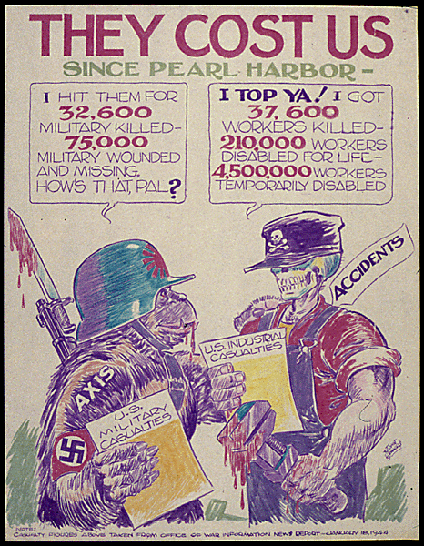 Cartel de propaganda sobre Pearl Harbor