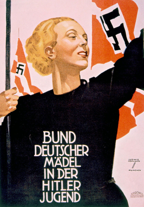 Cartel de propaganda de la Liga de muchachas alemanas