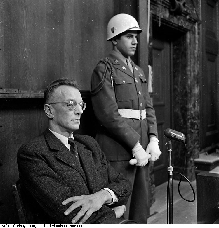 Arthur Seyss-Inquart ante el tribunal de Nuremberg
