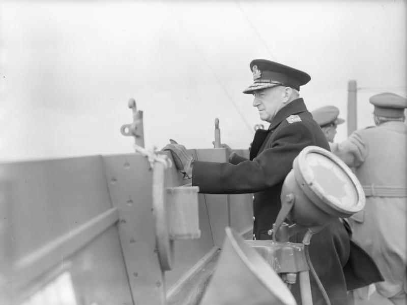 Dudley Pound a bordo del RMS Queen Mary