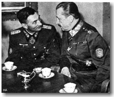 Dietl con Mannerheim en el invierno de 1942