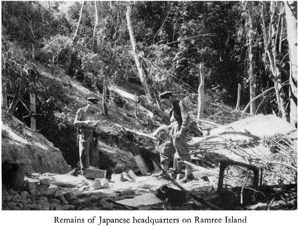 Los restos del cuartel general japonés en la isla de Ramree