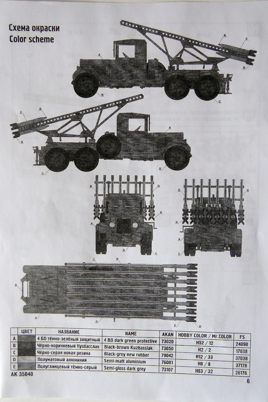 Обзор модели БМ-13 обр. 1941 г 1/35 (ARK Models 35040) 026