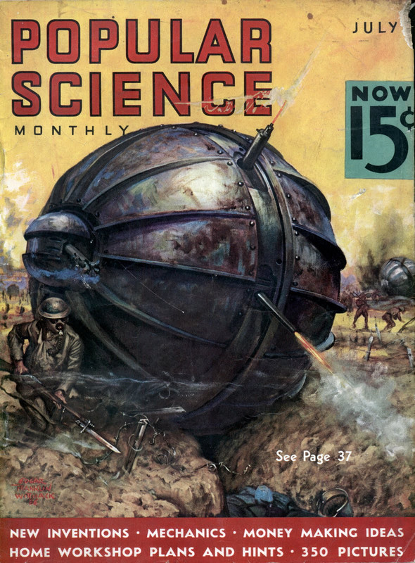 Publicación de una revista llamada Ciencia Popular de julio de 1936