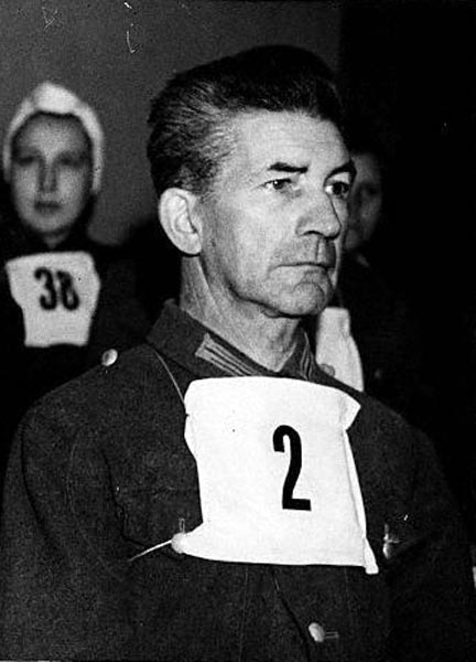 SS Hauptsturmführer Dr Fritz Klein. Sentencia de Muerte. Ejecutado el 13 de diciembre de 1945