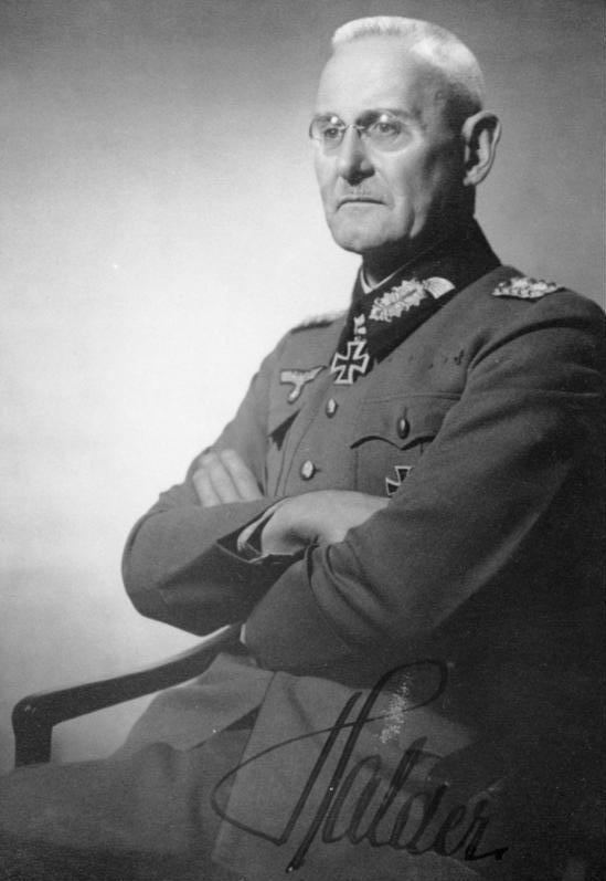 Foto oficial de Franz Halder en 1939