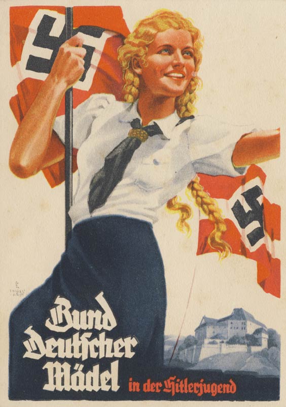 Cartel de propaganda de la Liga de muchachas alemanas