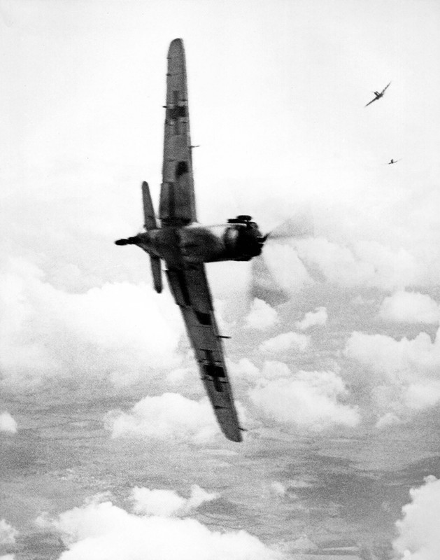 Maniobra de viraje de un Bf-109