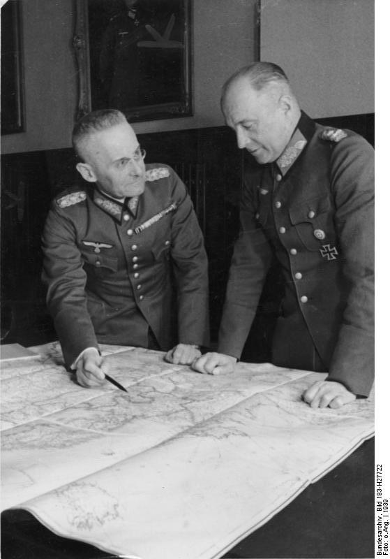 19 de octubre de 1939, Franz Halder y generaloberst von Brauchitsch
