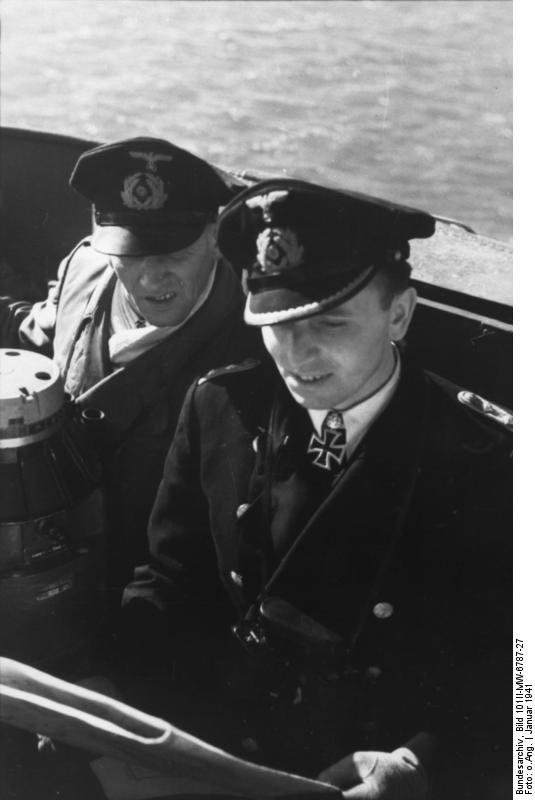 Otto Kretschmer en el U-99, enero 1941