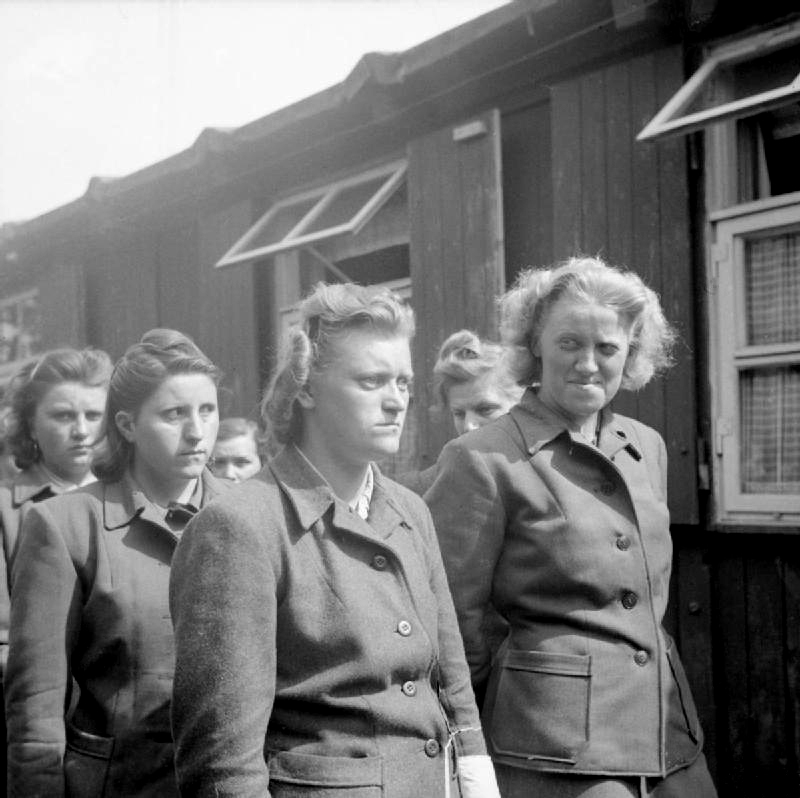 Hildegard Kanbach, Magdalene Kessel, Irene Haschke, Herta Ehlert y Hertha Bothe poco después de su arresto