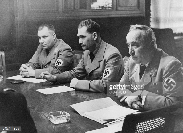 Martin Bormann, Rudolf Hess y Robert Ley