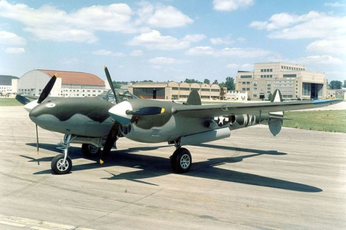 P-38 conservado en el Museo Nacional de la USAFF