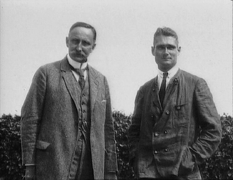 Karl Haushofer junto a Rudolf Hess