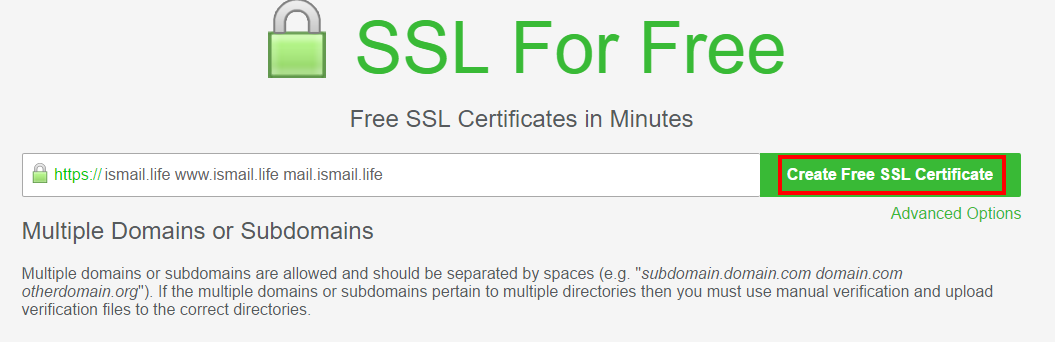 SSL For Free Kullanımı