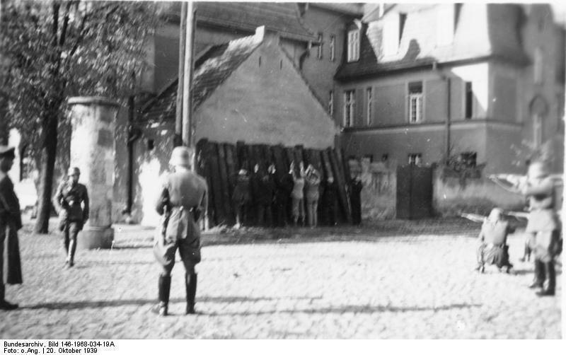 Ejecución en Kórnik, Polonia, el 20 de octubre de 1939