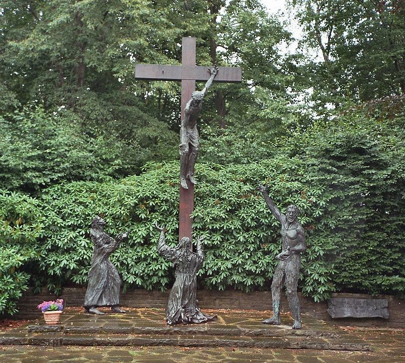 Un memorial en Vossenack dedicado a la batalla por el bosque de Hürtgen