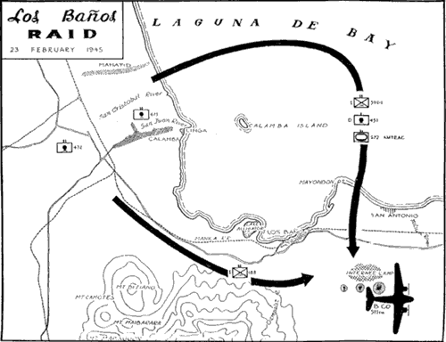 Mapa del Raid de los Baños