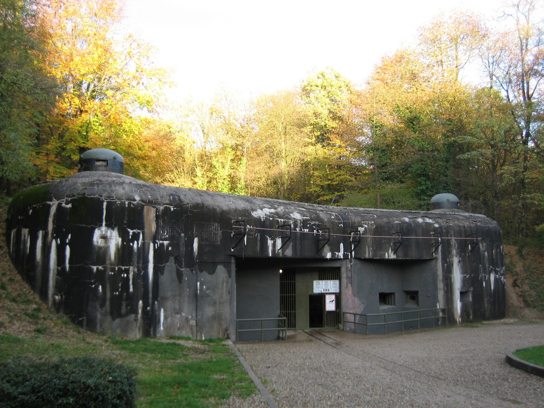 La entrada al Fuerte de Ouvrage Schoenenbourg en Alsacia