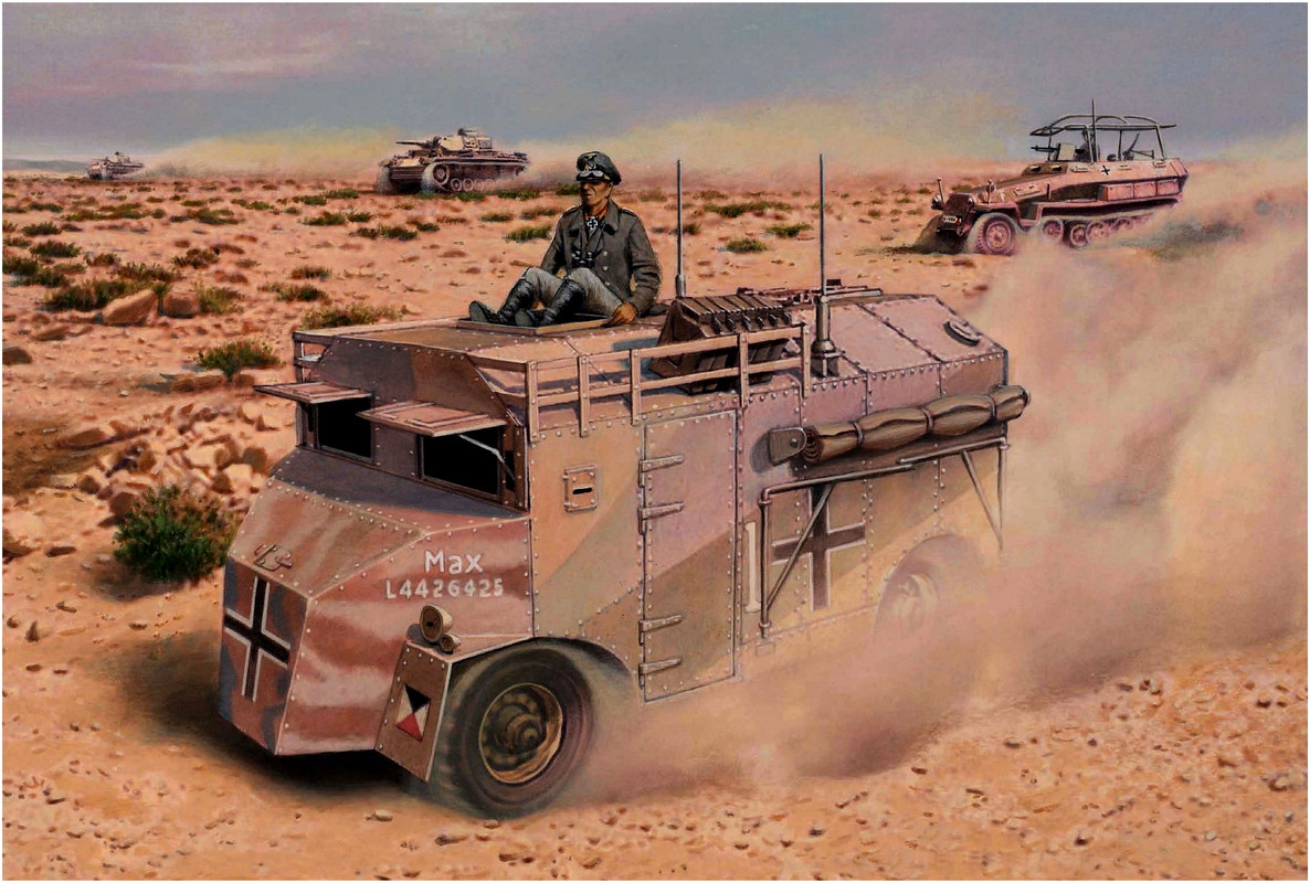 Vehículo mando de Rommel AEC 4x4 Dorchester
