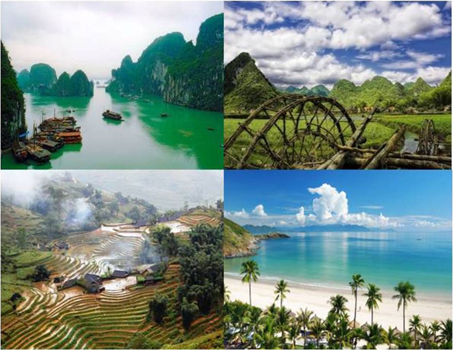República Socialista de Vietnam, es un país de la península Indochina en el sudeste asiático, posee unos paisajes impactantes en su geografía, su clima es tropical, país netamente agrícola, limita al norte con China, al oeste con Laos, mitad norte y Camboya, mitad sur y el mar meridional de China al este y al sur