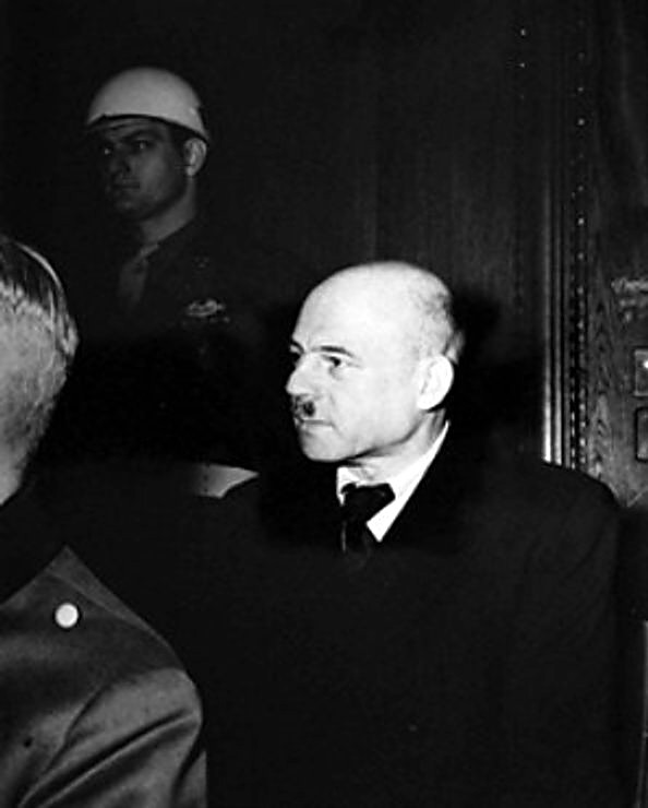 Fritz Sauckel durante el juicio de Nuremberg