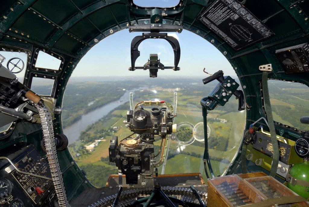 Vista del Norden desde el morro de un bombardero